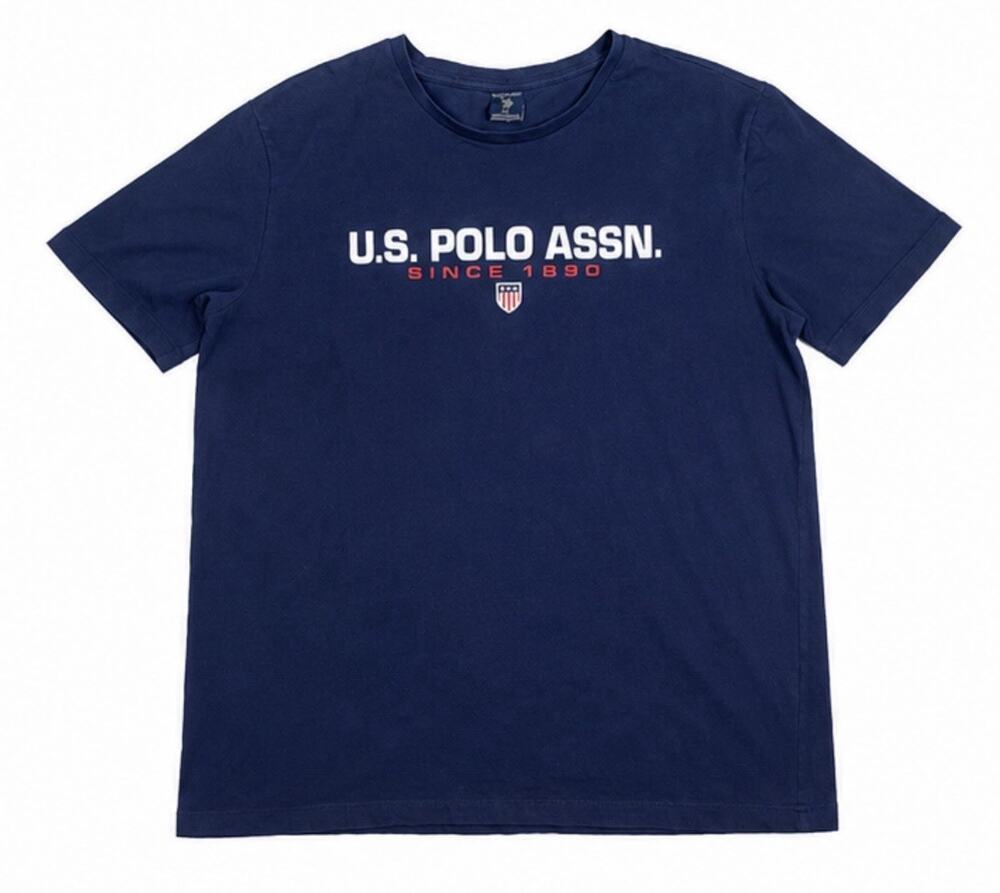 U.S. Polo Assn. Men’s 2XL Navy Blue Graphic Logo T Shirt Since 1890 XXL